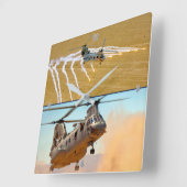 HORLOGE CARRÉE CHEVALIER DE MER CH-46E (Angle)