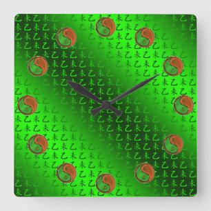 Horloge Carrée Chèvre de Bois