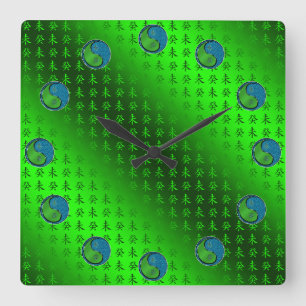 Horloge Carrée Chèvre d'eau