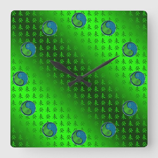 Horloge Carrée Chèvre d'eau (Recto)