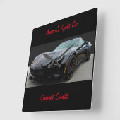 Horloge Carrée Chevrolet Corvette (Angle)