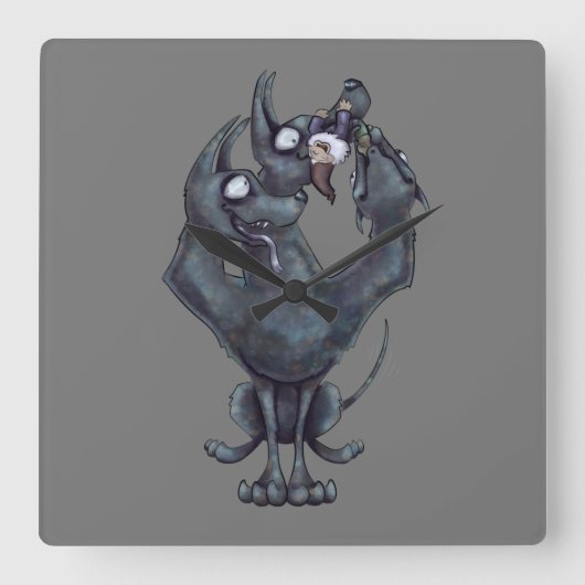 Horloge Carrée Chew Toy (Recto)