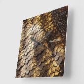 Horloge Carrée Chic coulissant (Angle)