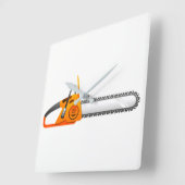 Horloge Carrée Chien (Angle)