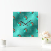 Horloge Carrée Chien de Terre (Maison)