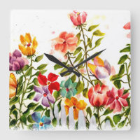 CHIEN EMPREINTES DE PATTES FLEURS JARDIN FENCE
