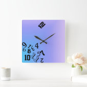 Horloge Carrée Chiffres en chute (Maison)
