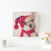 Horloge Carrée Chihuahua (Maison)