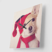 Horloge Carrée Chihuahua (Angle)