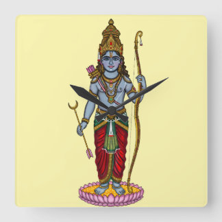 Horloge Carrée Child Rama Wall Clock