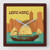 Horloge Carrée Chine | Hong Kong (Recto)