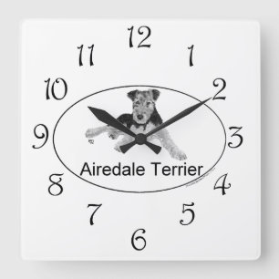 Horloge Carrée Chiots de style européen