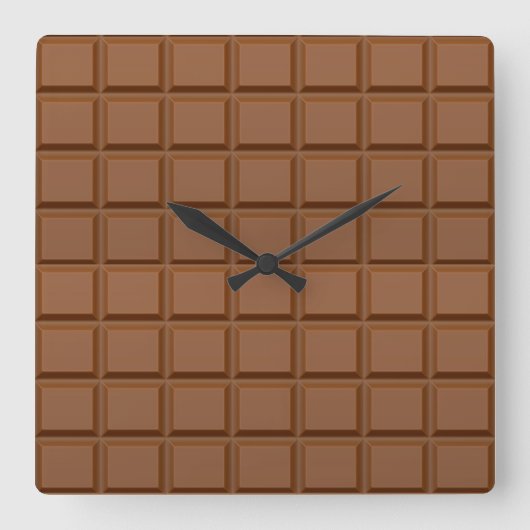 Horloge Carrée Chocolate bar wall clock (Recto)