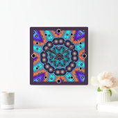 Horloge Carrée Chocolate box (Maison)