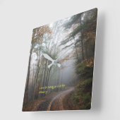 Horloge Carrée "Choose" (Angle)