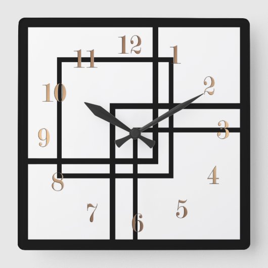 Horloge Carrée Choose your color (Recto)