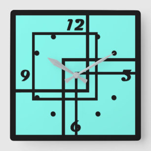 Horloge Carrée Choose your color square wall clock