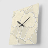 Horloge Carrée Chou-fleur (Angle)