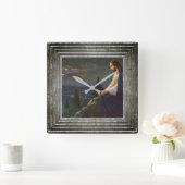 Horloge Carrée Christ Rédempteur (Maison)