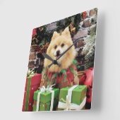 Horloge Carrée Christmas (Angle)