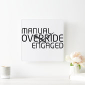 Horloge Carrée Chronological Sync Technical Clock (Maison)