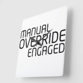 Horloge Carrée Chronological Sync Technical Clock (Angle)