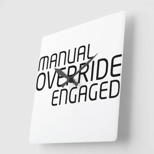 Horloge Carrée Chronological Sync Technical Clock (Angle)