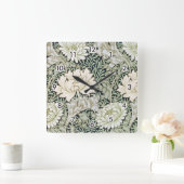 Horloge Carrée Chrysanthemum, William Morris (Maison)
