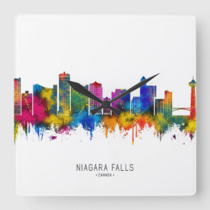 Horloge Carrée Chutes Niagara Canada Skyline