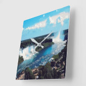 Horloge Carrée CHUTES NIAGARA - voir (Angle)