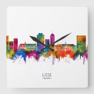Horloge Carrée Ciel de Liège Belgique
