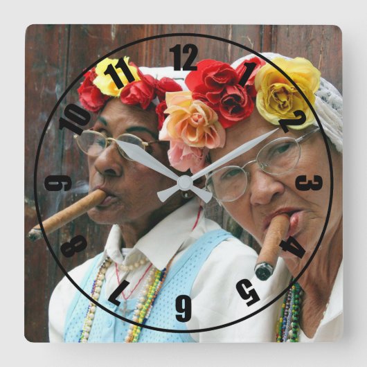 Horloge Carrée Cigar Break (Recto)