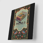 Horloge Carrée Cigarettes de Murad et (Angle)