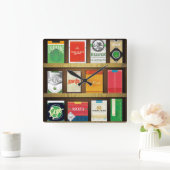 Horloge Carrée Cigaweed (Maison)