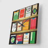 Horloge Carrée Cigaweed (Angle)