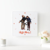 Horloge Carrée Cinq ! (Maison)