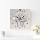 Horloge Carrée Cinq minutes de retour (Maison)