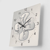 Horloge Carrée Cinq minutes de retour (Angle)