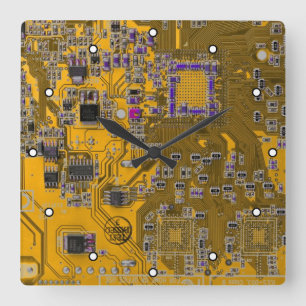 Horloge Carrée Circuit imprimé circuit imprimé circuit circuit ci