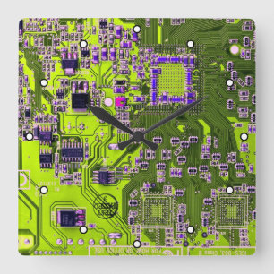 Horloge Carrée Circuit imprimé circuit imprimé circuit imprimé ca