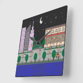 Horloge Carrée Cité de Nuit (Angle)