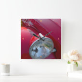 Horloge Carrée Citroë 2CV, voiture vintage. (Maison)