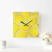 Horloge Carrée Citron funky (Maison)