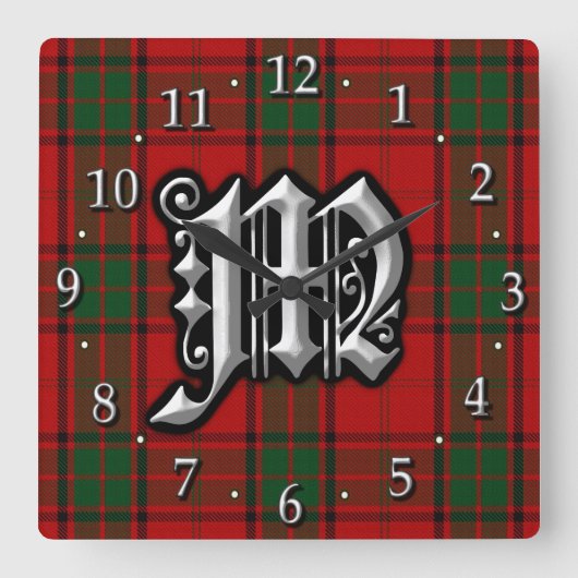 Horloge Carrée Clan Maxwell Letter (Recto)