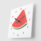 Horloge Carrée Clan Watermelon (Angle)