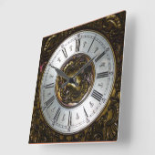 Horloge Carrée CLASSIC | Ornamental roman numerals image (Angle)