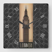Classic Vintage Retro Londres Big Ben Designer