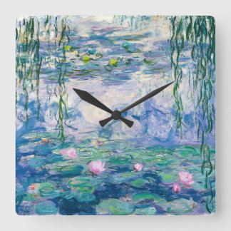 HORLOGE CARRÉE CLAUDE MONET
