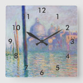 Horloge Carrée Claude Monet - Grand Canal, Venise (Recto)