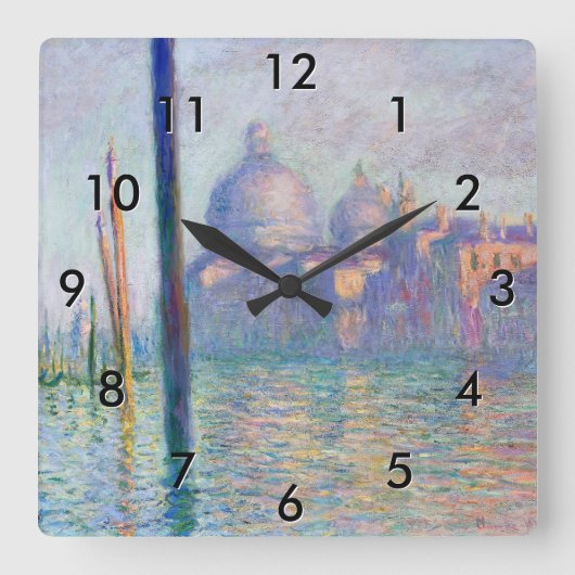 Horloge Carrée Claude Monet - Grand Canal, Venise (Recto)